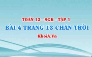 Bài 4 trang 13 Toán 12 Tập 1 Chân trời sáng tạo